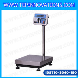 เครื่องชั่งน้ำหนักดิจิตอล พร้อมปริ้นเตอร์ในตัว พิกัด 150kg ค่าละเอียด 10g ยี่ห้อ SDS รุ่น IDS710 ขนาดแท่น 30x40cm.