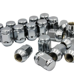 น๊อตล้อ รถยนต์ น๊อตเดิมติดรถ ขนาด 12 x 1.5 เกลียว1.5 บล็อกเบอร์ 19 สีเงิน เหล็กชุบโครเมียม