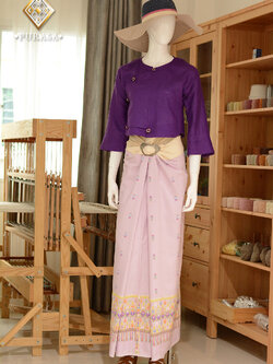 ผ้าซิ่นจกกิ้นทอโบราณ