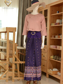 ผ้าซิ่นจกกิ้นทอโบราณ