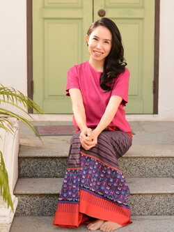 ผ้าซิ่นจกกิ้นทอโบราณ