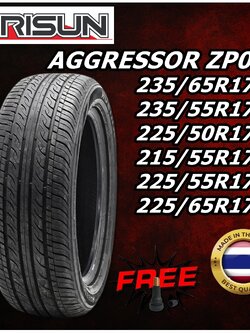ยางรถยนต์ ขนาด 235/65R17 ,235/55R17 ,225/50R17 ,215/55R17 ,225/55R17 ,225/65R17 รุ่น ZP01 ยี่ห้อ ARISUN (แถมจุ๊บลม)