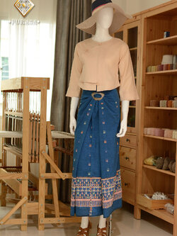 ผ้าซิ่นจกกิ้นทอโบราณ