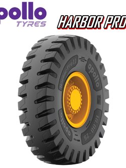 ยางรถบรรทุกขนาดใหญ่ ยางรถเหมือง ขนาด 18.00-25 รุ่น HARBOR PRO II ชนิด TL 40PR ยี่ห้อ APOLLO