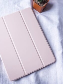 Smart Case มีที่เก็บปากกา [ สีชมพูอ่อน ] - เคส iPad Mini 4/5