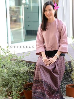 เสื้อไทลื้อผ้าลินิน