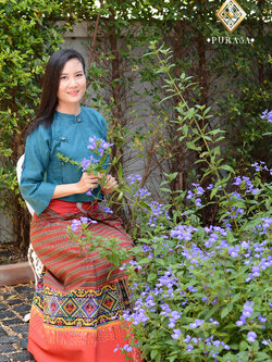 เสื้อไทลื้อผ้าลินิน