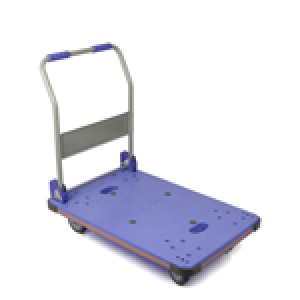 รถเข็นพื้นพลาสติก แฮนด์พับได้