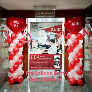 ซุ้มลูกโป่ง เสาลูกโป่ง กำแพงลูกโป่ง