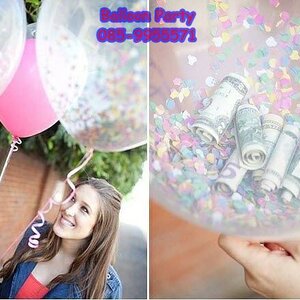 ลูกโป่งใส-แฟนซี-สอดไส้ หลากสีสรร