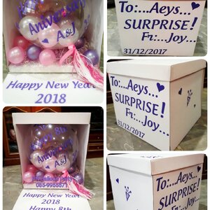 กล่องเซอร์ไพส์ กล่องลูกโป่ง