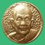 เหรียญเม็ดกระดุม(ทองแดงกะไหล่ทอง)หลวงปู่ดุลย์ ปี 2526
