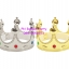 มงกุฎพระราชามงกุฎเจ้าหญิง สีเงิน ประดับเพชรสีวิบวับดูสวยงาม