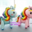 ลูกโป่งโพนี่ยูนิคอร์นสีชมพู ยืนได้ ม้ายูนิคอร์นในเทพนิยาย Unicorn Foil Balloons