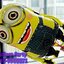 ลูกโป่งการ์ตูนมินเนี่ยน 2 ตา Despicable Me Two Eye Minion Foil Balloon
