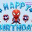 เซ็ตลูกโป่งวันเกิดสไปดอร์แมน Spiderman Happy Birthday Set