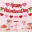 ป้ายวาเลนไทน์ Happy Valentine's Day Flag Branner