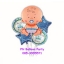 เซ็ตลูกโป่งแรกเกิด วันเกิด New Born เด็กทารกผู้ชายและดาว Infant Baby Boy Birthday Balloons