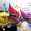 ลูกโป่งปลาฉลามปากแหลม สีฟ้าแดง Shark Fish Balloon
