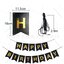 ป้ายธงวันเกิดสีชมพูเข้ม ธงราววันเกิด ป้ายแบรนเนอร์ Happy Birthday Party Flag Branner