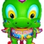 ลูกโป่งมังกร การ์ตูนสีเขียว Green Dragon Balloon