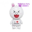 ลูกโป่งกระต่ายโคนี่ การ์ตูนไลน์ หน้ายิ้ม สีขาว I love Brown Cony Line balloon