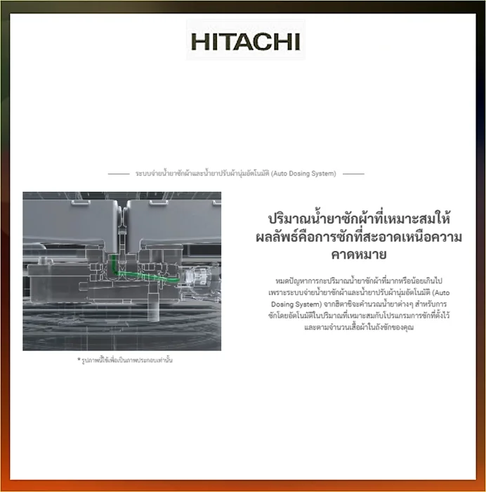 Hitachi เครื่องซักผ้า ฝาบน รุ่น SF-250ZFVAD 25 กก. ฮิตาชิ