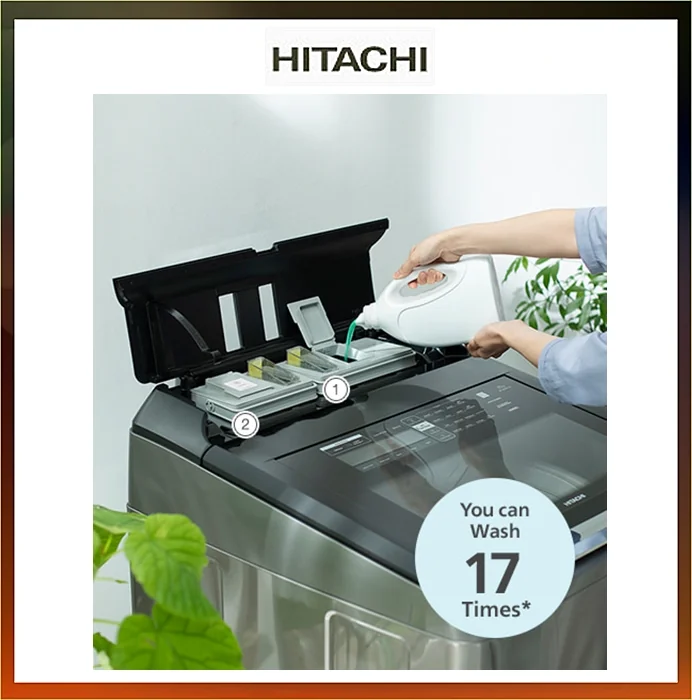 Hitachi เครื่องซักผ้า ฝาบน รุ่น SF-250ZFVAD 25 กก. ฮิตาชิ