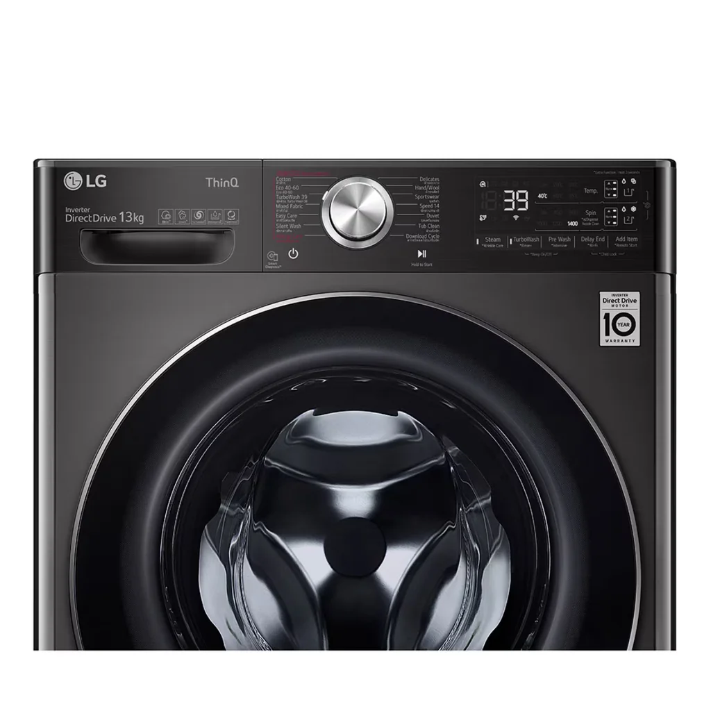 LG เครื่องซักผ้า ฝาหน้า รุ่น FV1413S2BA ซัก 13 กก. สีดำโลหะ | AI DD ezDispense แอลจี LG เครื่องซักผ้า ฝาหน้า รุ่น FV1413S2BA ซัก 13 กก. สีดำโลหะ | AI DD ezDispense แอลจี