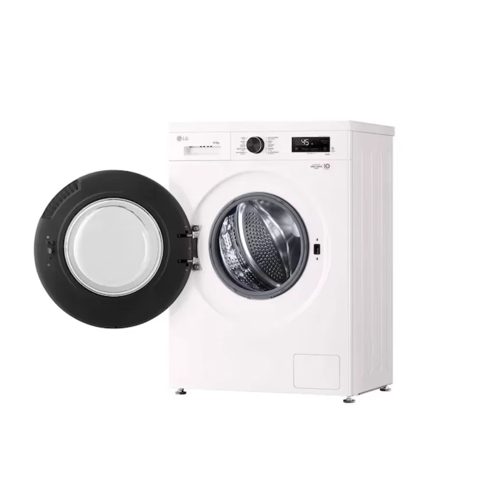 LG เครื่องซักอบผ้าฝาหน้า Inverter รุ่น FB1209D5W ซัก 9/อบ 5 กก. สีขาว | 6 Motion DD Steam ThinQ WiFi แอลจี