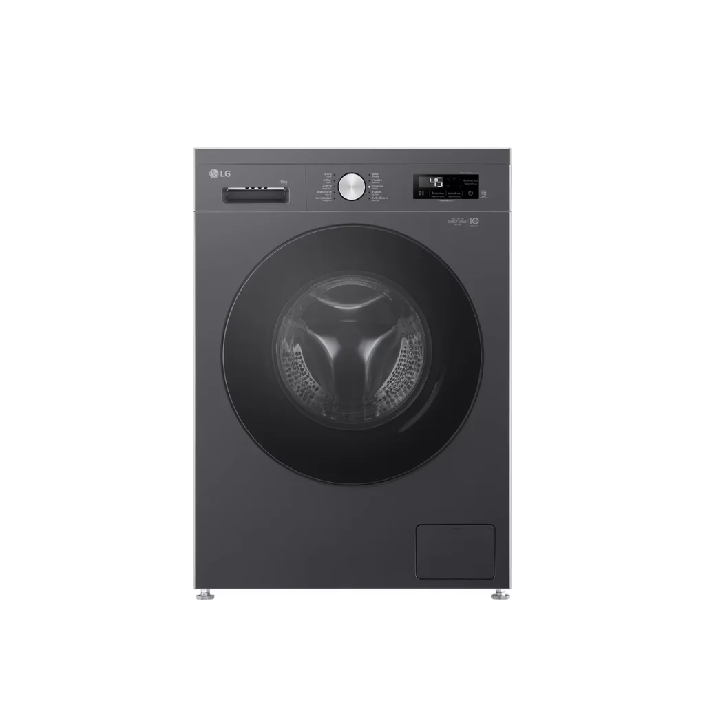 LG เครื่องซักผ้า ฝาหน้า รุ่น FB1209S5M 9 กก. สีดำ | Inverter Direct Drive มอเตอร์ต่อตรง แอลจี