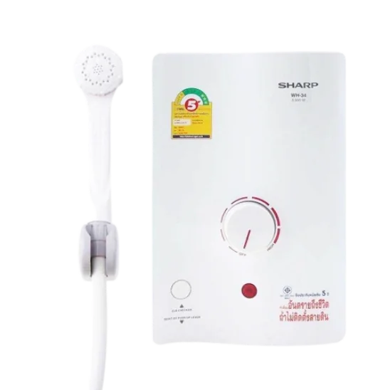 Sharp เครื่องทำน้ำอุ่น รุ่น WH-34 3,500 วัตต์ ชาร์ป Sharp เครื่องทำน้ำอุ่น รุ่น WH-34 3,500 วัตต์ ชาร์ป