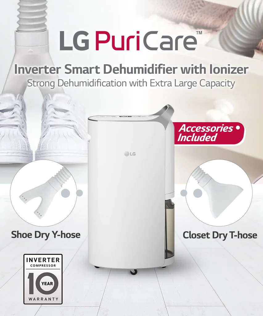 LG เครื่องลดความชื้น รุ่น MD16GQSA1 16 ลิตร แอลจี