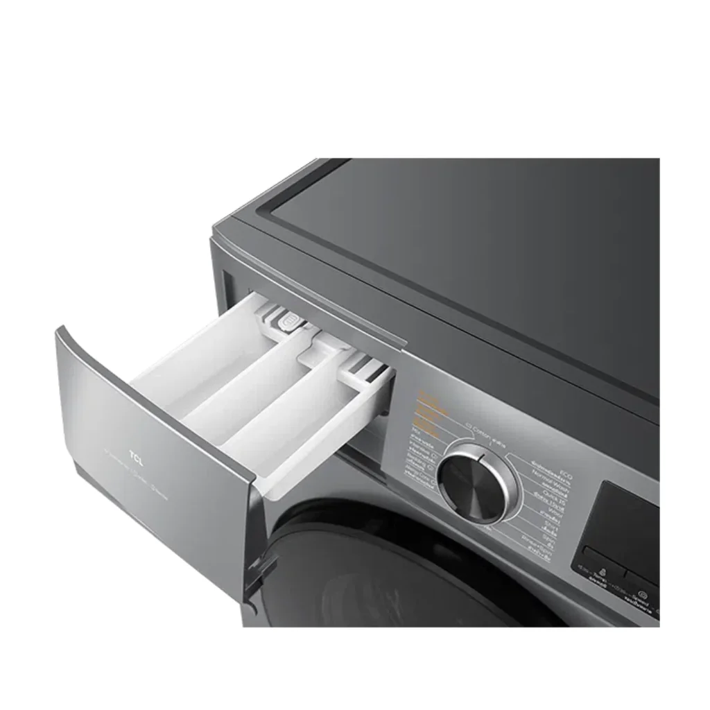 TCL เครื่องซักอบผ้า รุ่น WT12EPWDG ความจุ 12/8 กก. สีเทาเข้ม อินเวอร์เตอร์ ทีซีแอล