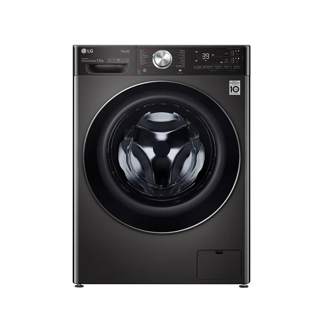 LG เครื่องซักผ้า ฝาหน้า รุ่น FV1413S2BA ซัก 13 กก. สีดำโลหะ | AI DD ezDispense แอลจี LG เครื่องซักผ้า ฝาหน้า รุ่น FV1413S2BA ซัก 13 กก. สีดำโลหะ | AI DD ezDispense แอลจี