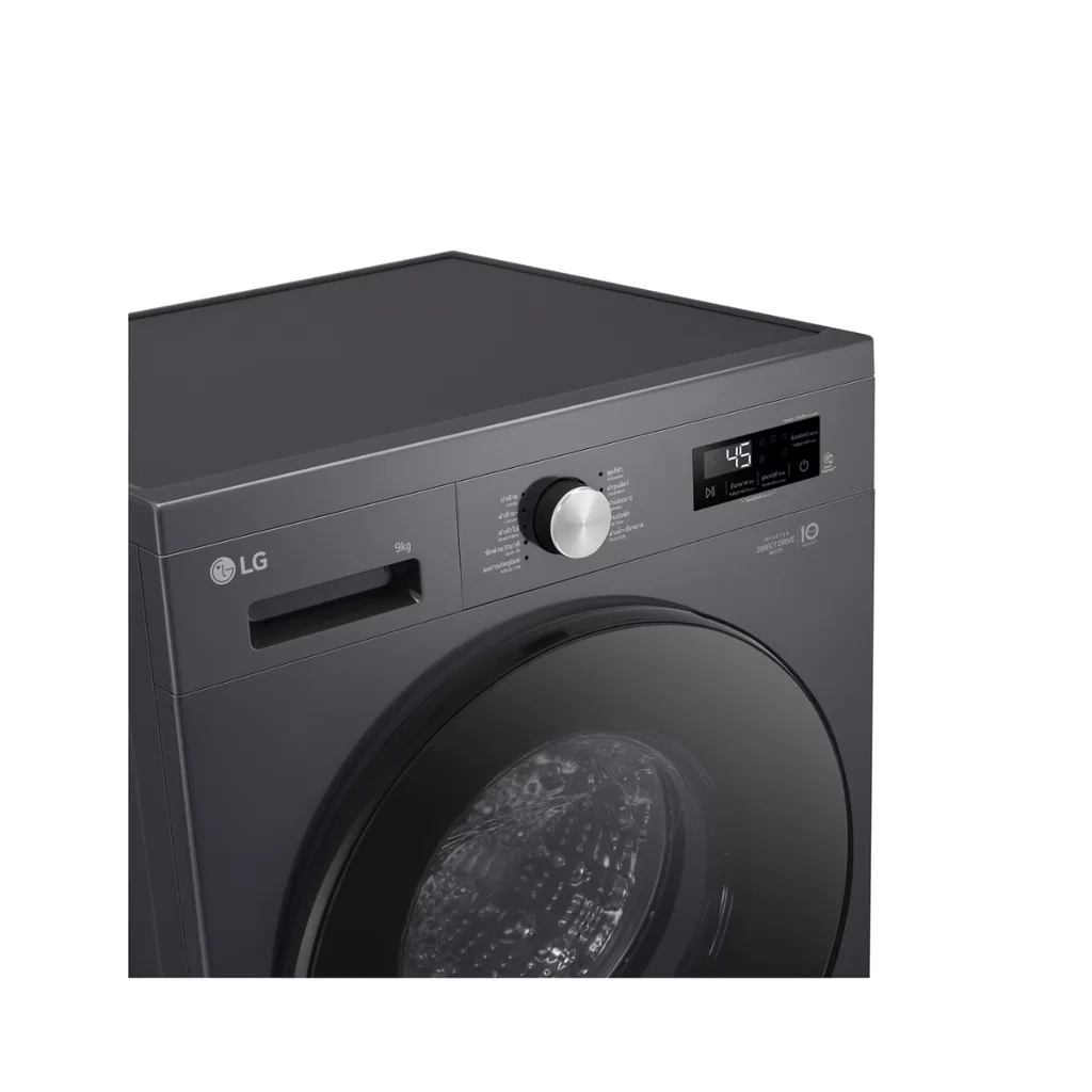 LG เครื่องซักผ้า ฝาหน้า รุ่น FB1209S5M 9 กก. สีดำ | Inverter Direct Drive มอเตอร์ต่อตรง แอลจี