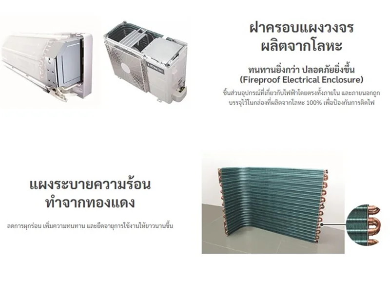 Hitachi แอร์ติดผนัง Standard Inverter รุ่น RAK-QH10PCBST 9,260 BTU | Inverter ฮิตาชิ Hitachi แอร์ติดผนัง Standard Inverter รุ่น RAK-QH10PCBST 9,260 BTU | Inverter ฮิตาชิ