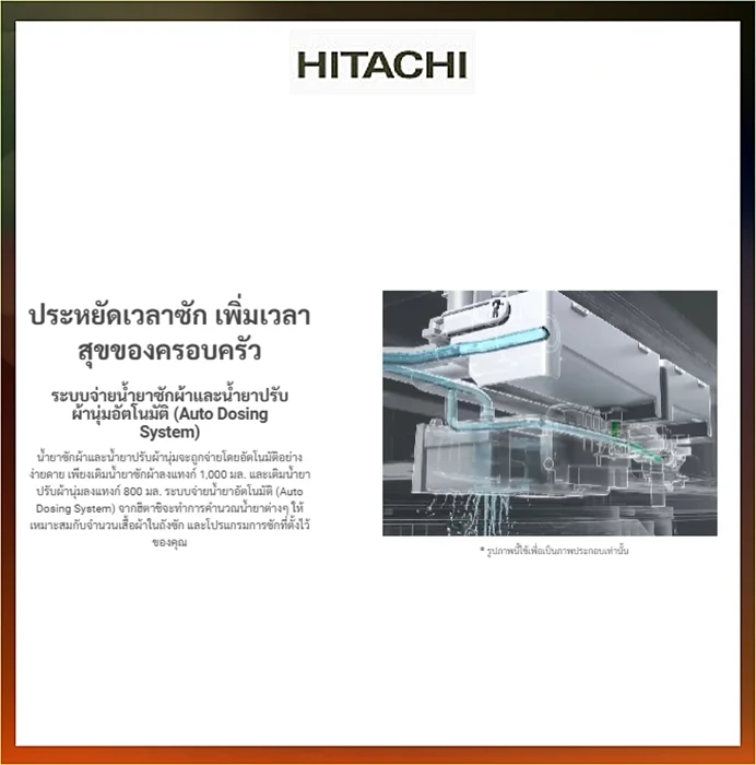 Hitachi เครื่องซักผ้า ฝาบน รุ่น SF-250ZFVAD 25 กก. ฮิตาชิ