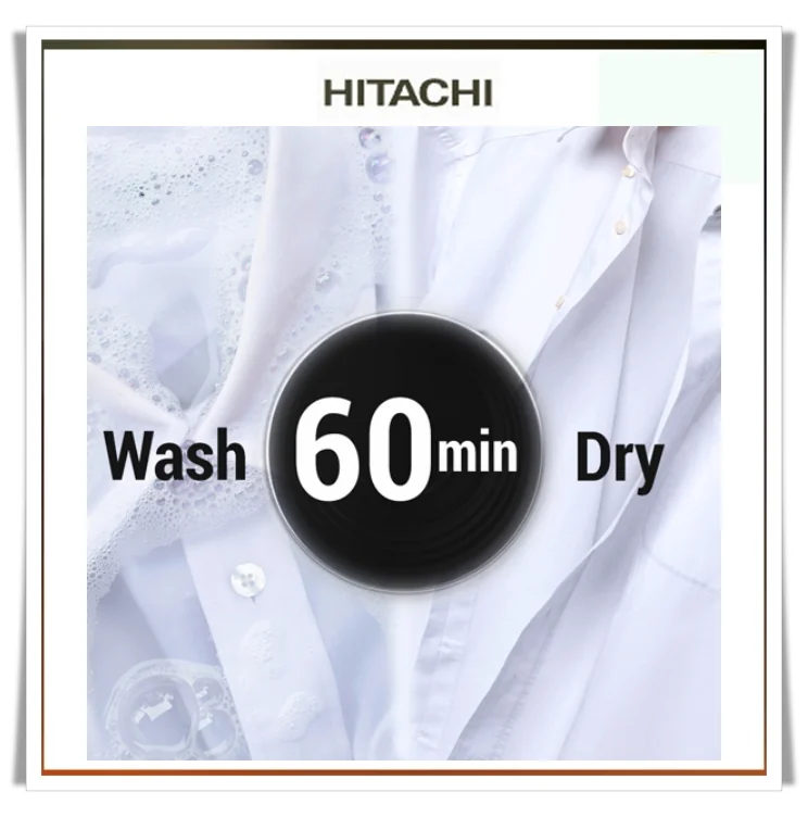 Hitachi เครื่องซักอบผ้า ฝาหน้า รุ่น BD-D1054HVOS ซัก 10.5/อบ 7 กก. | Inverter ฮิตาชิ Hitachi เครื่องซักอบผ้า ฝาหน้า รุ่น BD-D1054HVOS ซัก 10.5/อบ 7 กก. | Inverter ฮิตาชิ