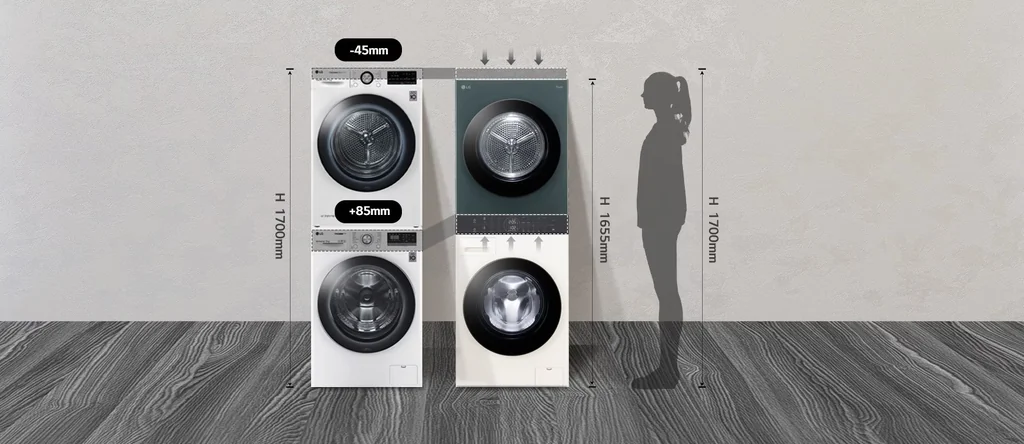LG เครื่องซักอบผ้า WashTower ฝาหน้า รุ่น WT1410NHWW ซัก 14 กก./อบ 10 กก. สีขาว | AI DD ระบบอบ Heat Pump แอลจี LG เครื่องซักอบผ้า WashTower ฝาหน้า รุ่น WT1410NHWW ซัก 14 กก./อบ 10 กก. สีขาว | AI DD ระบบอบ Heat Pump แอลจี