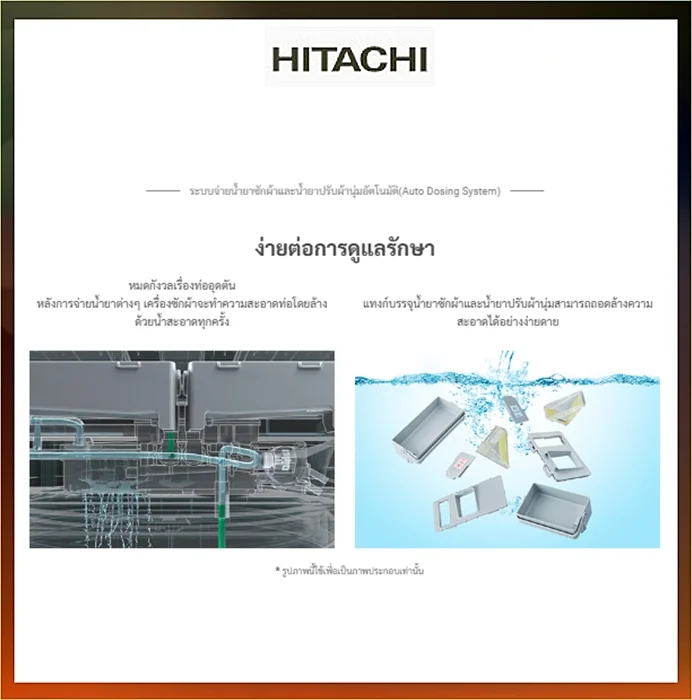 Hitachi เครื่องซักผ้า ฝาบน รุ่น SF-250ZFVAD 25 กก. ฮิตาชิ