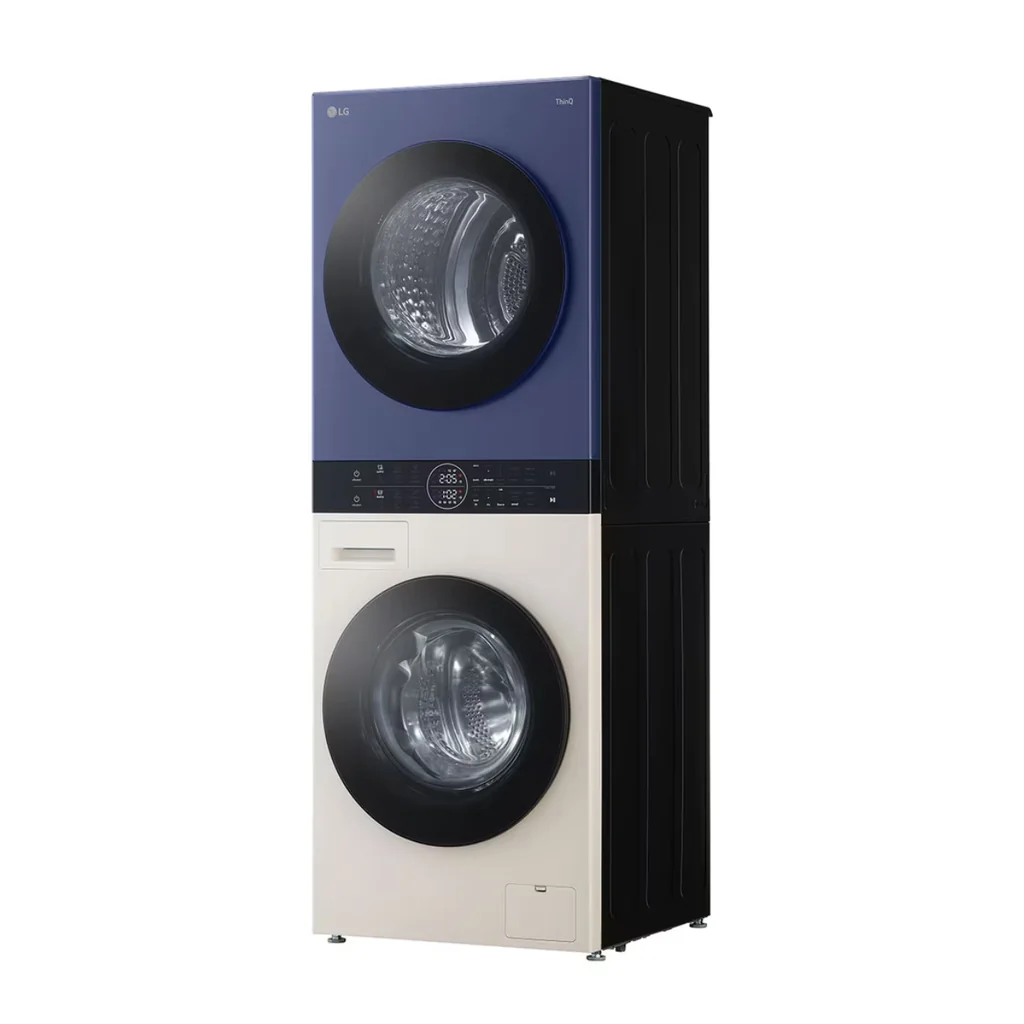 LG เครื่องซักอบผ้า WashTower ฝาหน้า รุ่น WT1410NHEN ซัก 14 กก./อบ 10 กก. สีน้ำเงิน-เบจ | AI DD ระบบอบ Heat Pump แอลจี LG เครื่องซักอบผ้า WashTower ฝาหน้า รุ่น WT1410NHEN ซัก 14 กก./อบ 10 กก. สีน้ำเงิน-เบจ | AI DD ระบบอบ Heat Pump แอลจี