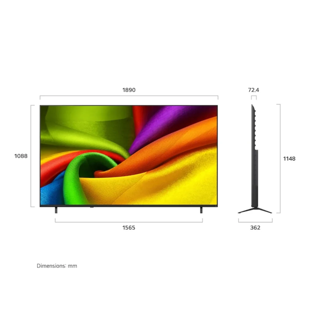 LG ทีวี UHD 4K 85 นิ้ว รุ่น 85NU855BPSA แอลจี