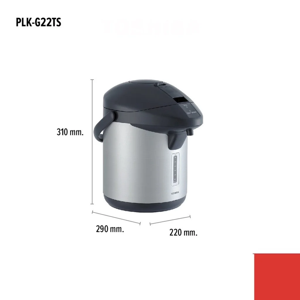 Toshiba กระติกน้ำร้อนไฟฟ้า 2.2 ลิตร PLK-G22TS โตชิบา Toshiba กระติกน้ำร้อนไฟฟ้า 2.2 ลิตร PLK-G22TS โตชิบา