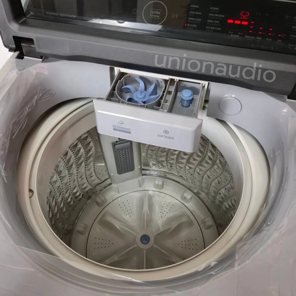 Samsung เครื่องซักผ้า ฝาบน รุ่น WA15CG5441BYST 15 กก. ซัมซุง Samsung เครื่องซักผ้า ฝาบน รุ่น WA15CG5441BYST 15 กก. ซัมซุง
