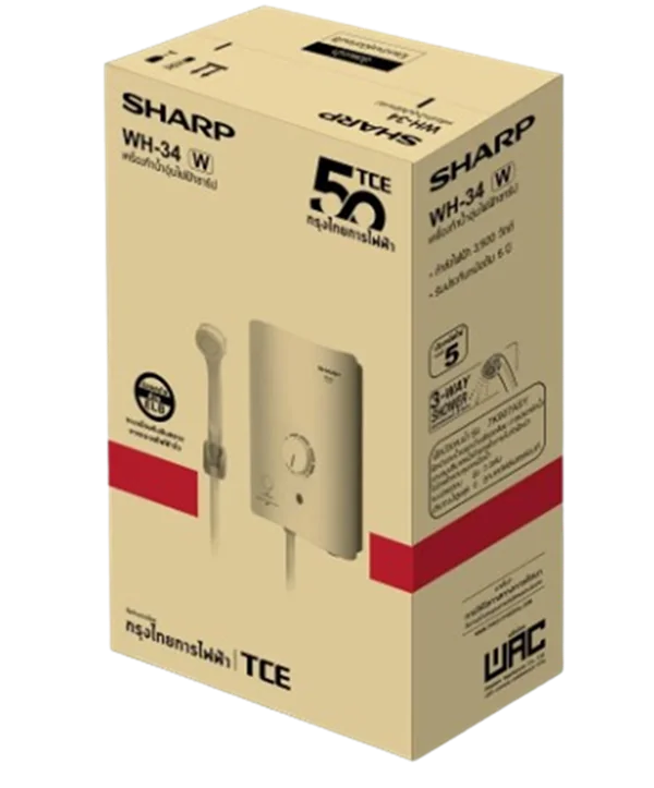 Sharp เครื่องทำน้ำอุ่น รุ่น WH-34 3,500 วัตต์ ชาร์ป Sharp เครื่องทำน้ำอุ่น รุ่น WH-34 3,500 วัตต์ ชาร์ป