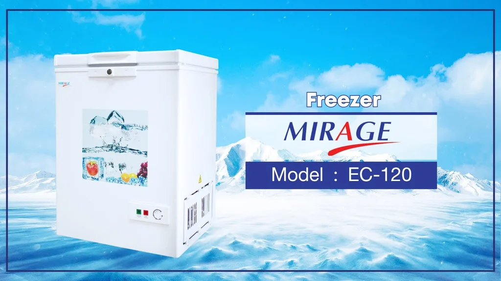 Mirage ตู้แช่แข็งฝาทึบ รุ่น EC-120 4.2 คิว (120 ลิตร) สีขาว | มิราจ Mirage ตู้แช่แข็งฝาทึบ รุ่น EC-120 4.2 คิว (120 ลิตร) สีขาว | มิราจ