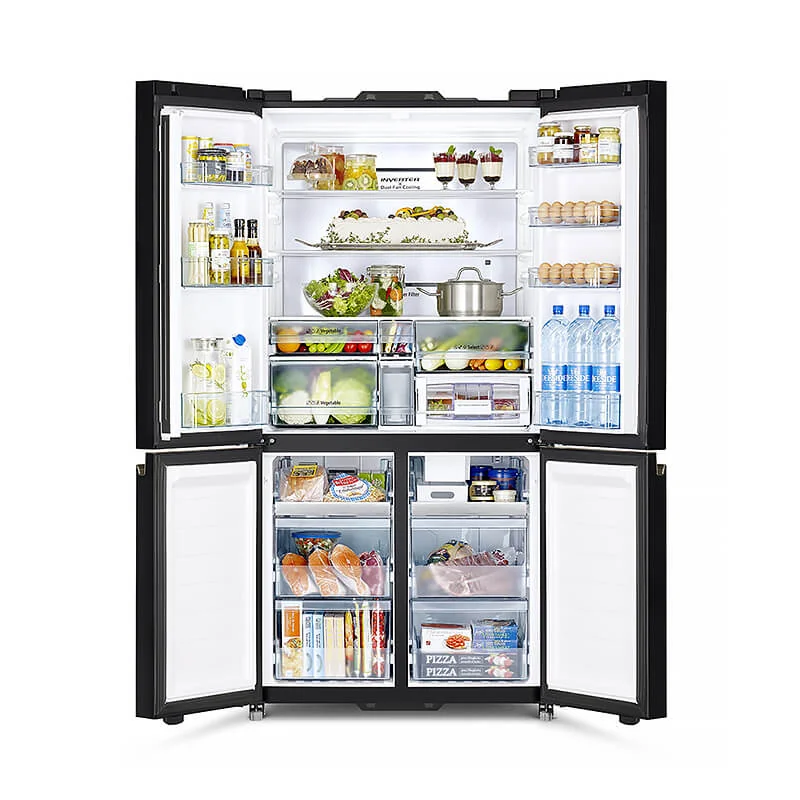 Hitachi ตู้เย็น 4 ประตู French Bottom Freezer รุ่น R-WB640VFX 20.1 คิว ฮิตาชิ Hitachi ตู้เย็น 4 ประตู French Bottom Freezer รุ่น R-WB640VFX 20.1 คิว ฮิตาชิ