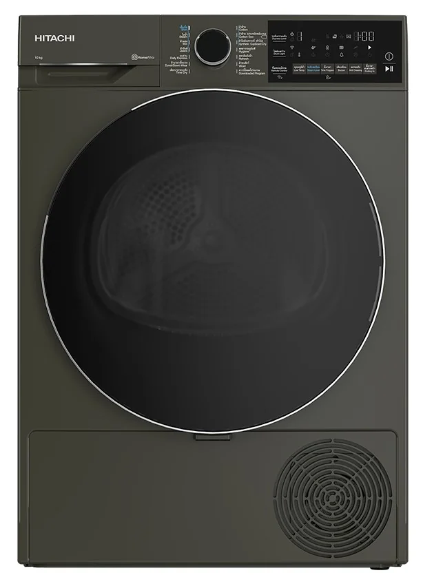 Hitachi เครื่องอบผ้า รุ่น TD-100XFVEM 10 กก. | Heat Pump ฮิตาชิ