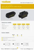 MPCV-03-A : Modular Pilot Check Valve G03 วาล์วกันตก แบบซ้อน YOUQUEN MPCV-03-A : Modular Pilot Check Valve G03 วาล์วกันตก แบบซ้อน YOUQUEN